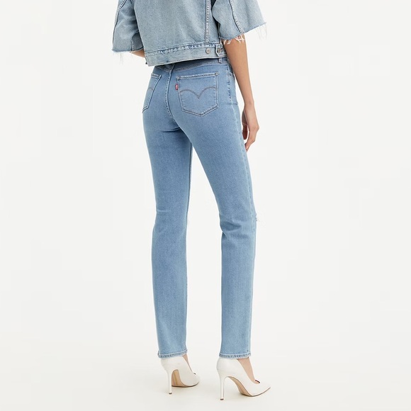 levis 724 high rise slim straight denim jeans - Picture 2 of 12